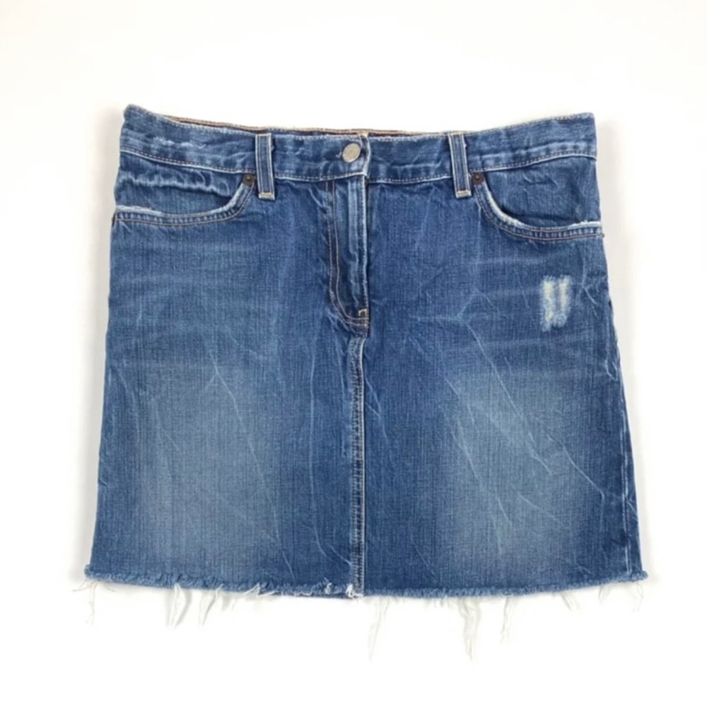 J. Crew Blue Denim Mini Skirt